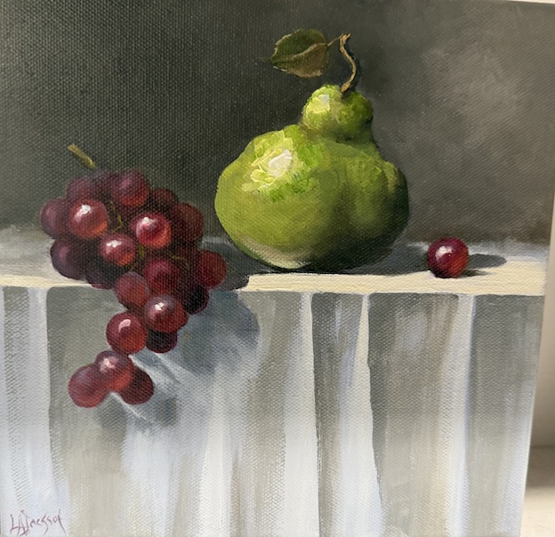 Lesley Johnson Grapes and Pear wby.jpeg